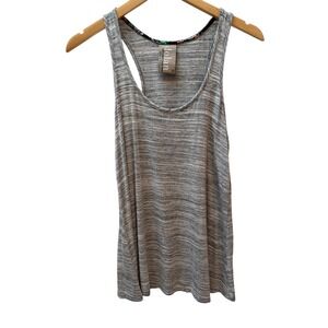 Dolan Left Coast Collection Gray Space Dye Racerback Tank Top XS Made in USA